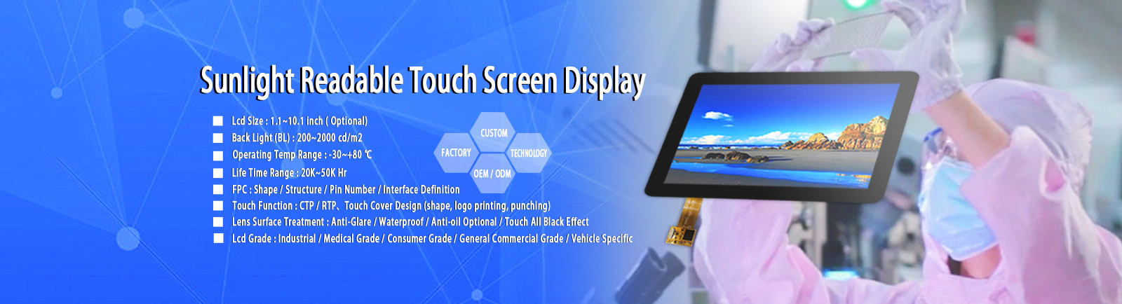 TFT LCD Capacitive Touchscreen