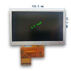 MIPI Interface 800×480 Industrial Lcd Monitor 4.3'' 250cd/m2 ROHS