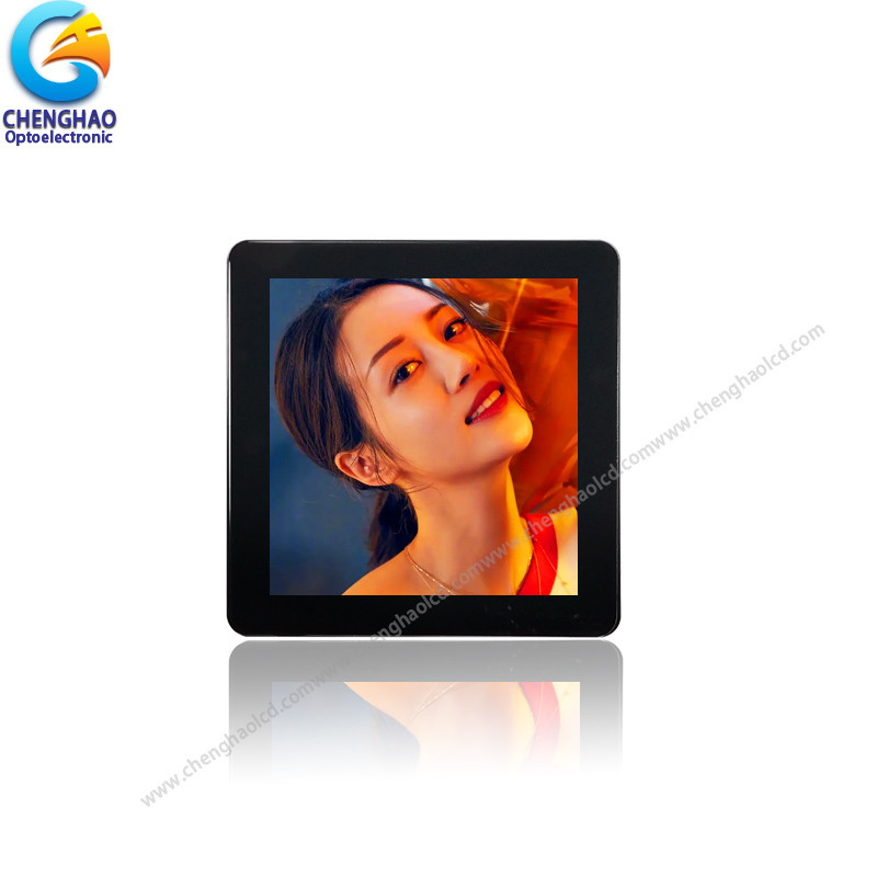 All Black Effect Square TFT Display 3.95inch 480x480 TFT LCD Capacitive Touchscreen