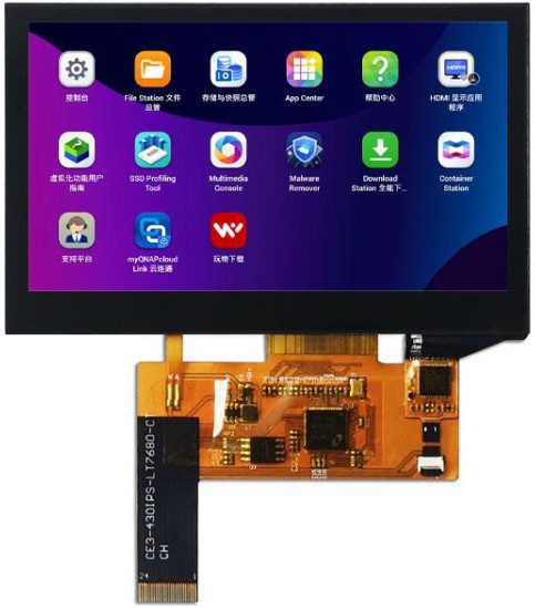4.3-inch Wide-viewing-angle IPS Touchscreen Display 800×480 Resolution ...