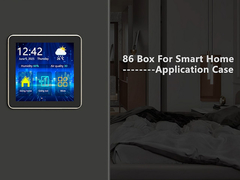 480x480 All in Black Effect IPS TFT 4 Inch Square Lcd Touch Screen For Smart Home 86 Box