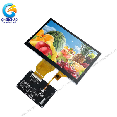 Medical 7 Inch Capacitive Touch Screen Display 400 Nits 800x480 SPI Interface