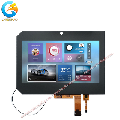 8 Inch Full Color LCD Display Module With Custom Touch Glass Cover