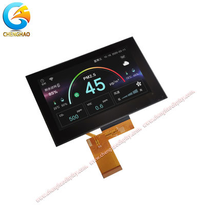40Pins  Customized Lcd Display Module 5 Inch 800x480 Color Tft Screen