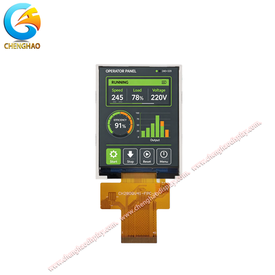 2.8 Inch IPS TFT LCD Display Module 240x320 QSPI 300 Nits for Industrial HMI