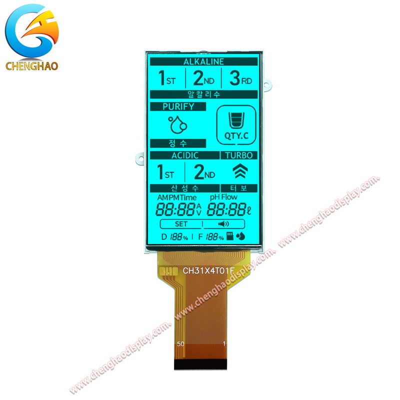 ISO9001 Certified Monochrome LCD Display 1/4 Duty 1/3 Bias Drive Method
