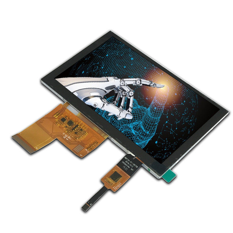ISO9001 800x480 Lcd Touch Display Module RGB 40 Pin FPC Connector
