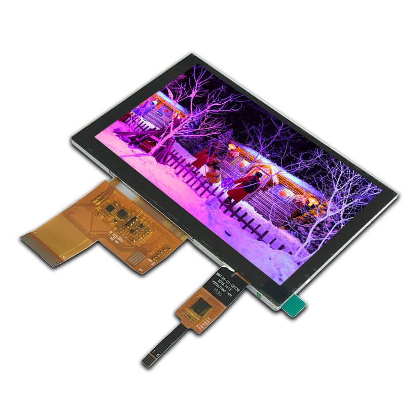 5 Inch CTP Iso9001 Lcd Touch Screen Module 800x480 24 Bits RGB