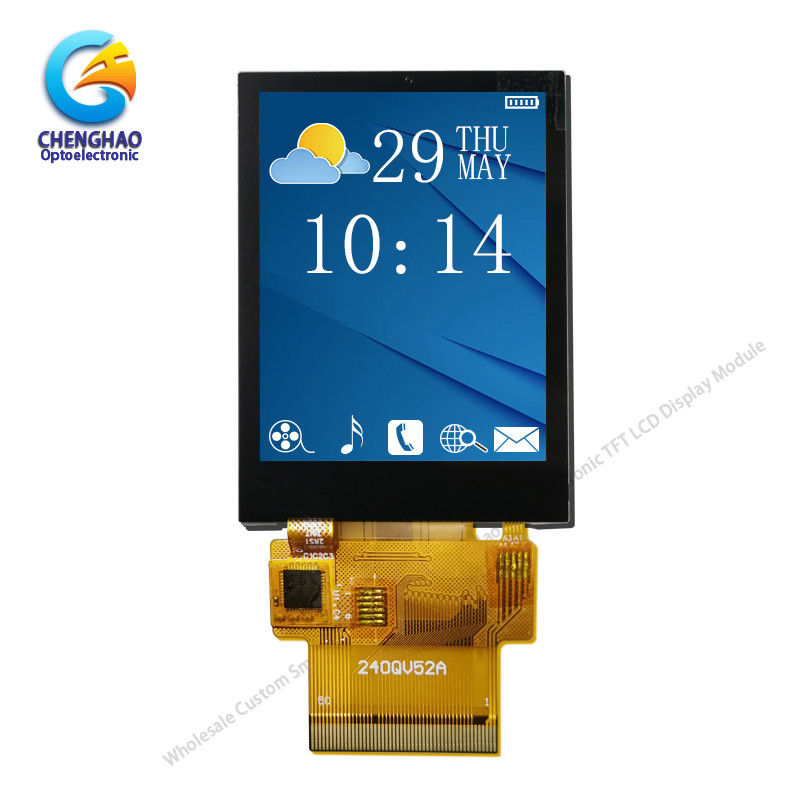 CH240QV52A-CT TFT LCD Capacitive Touchscreen ISO9001 2.4 Inch Spi Mcu