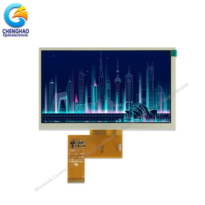 7.0 Inch Tiny TFT LCD Display 800*480 Resolution White LED Backlight