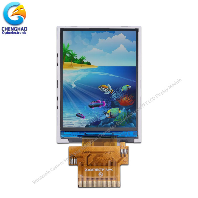 2.8 Inch Serial Tft Lcd Display Module 8 / 9 / 16 / 18 Bit 8080 Series System Interface