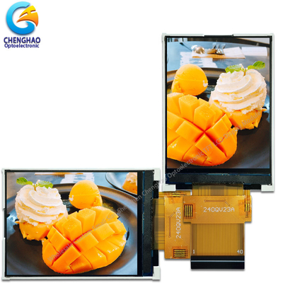 MCU Ctp IPS LCD Panel 240x320 Dots 300nits 3 Lines 9 Bit 262k SPI